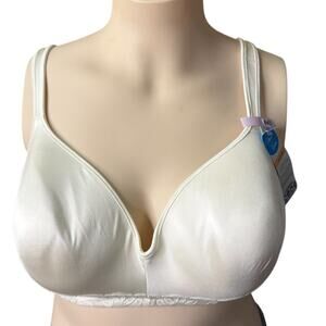 Playtex Tru Support Love My Curves Smoothing Bra Size 44D in Pearl